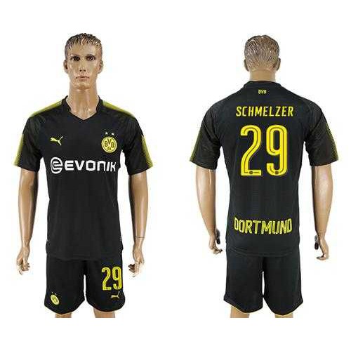 Dortmund #29 Schmelzer Away Soccer Club Jersey Dortmund #29 Schmelzer Away Soccer Club Jersey