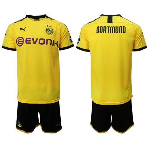 Dortmund Blank Home Soccer Club Jersey Dortmund Blank Home Soccer Club Jersey