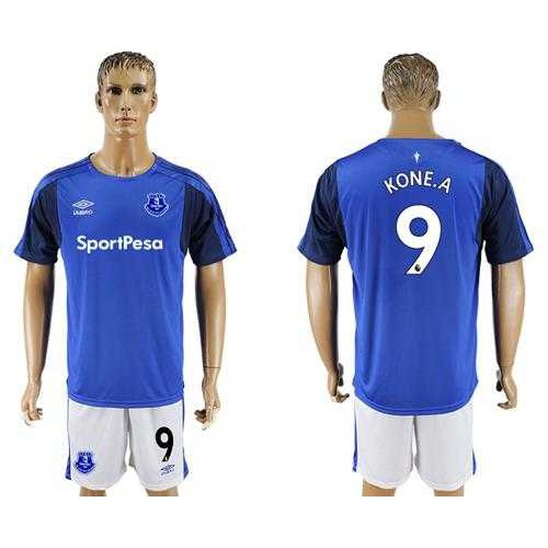 Everton #9 Kone.A Home Soccer Club Jersey Everton #9 Kone.A Home Soccer Club Jersey