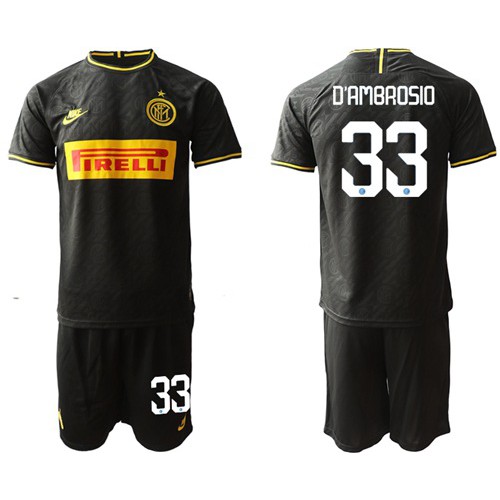 Inter Milan #33 DAmbrosio Third Soccer Club Jersey Inter Milan #33 DAmbrosio Third Soccer Club Jersey