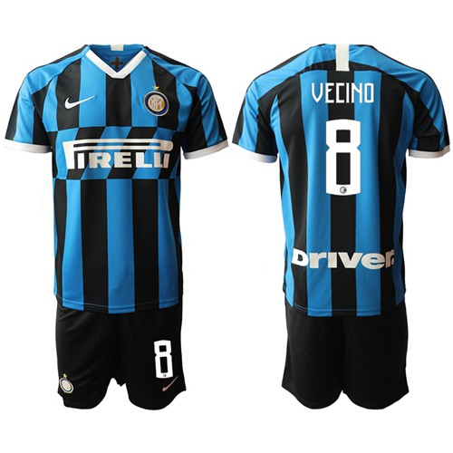 Inter Milan #8 Vecino Home Soccer Club Jersey Inter Milan #8 Vecino Home Soccer Club Jersey