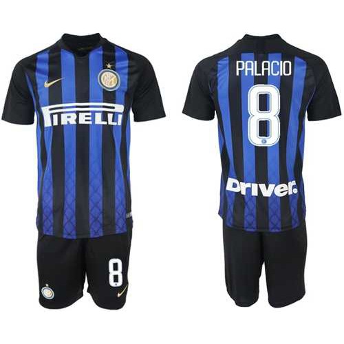 Inter Milan #8 Palacio Home Soccer Club Jersey Inter Milan #8 Palacio Home Soccer Club Jersey
