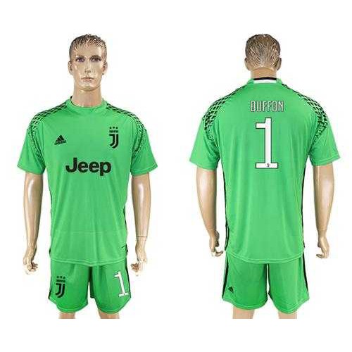 Juventus #1 Buffon Green Goalkeeper Soccer Club Jersey Juventus #1 Buffon Green Goalkeeper Soccer Club Jersey