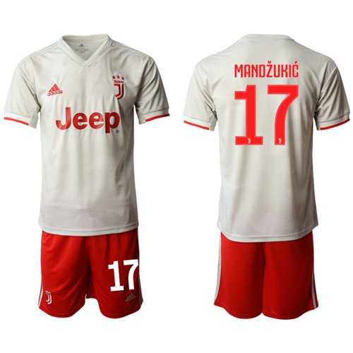 Juventus #17 Mandzukic Away Soccer Club Jersey Juventus #17 Mandzukic Away Soccer Club Jersey