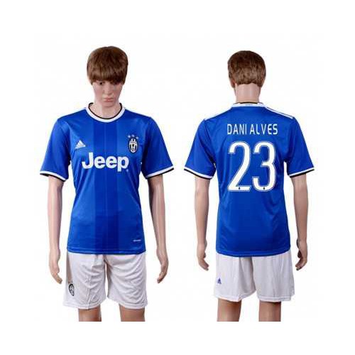 Juventus #23 Dani Alves Away Soccer Club Jersey Juventus #23 Dani Alves Away Soccer Club Jersey