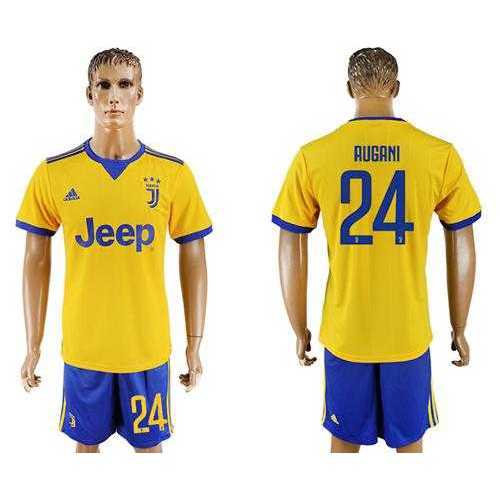 Juventus #24 Rugani Away Soccer Club Jersey Juventus #24 Rugani Away Soccer Club Jersey