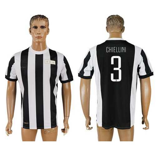 Juventus #3 Chiellini 120th Anniversary Soccer Club Jersey Juventus #3 Chiellini 120th Anniversary Soccer Club Jersey