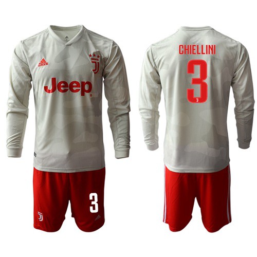 Juventus #3 Chiellini Away Long Sleeves Soccer Club Jersey Juventus #3 Chiellini Away Long Sleeves Soccer Club Jersey