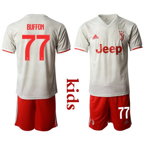 Juventus #77 Buffon Away Kid Soccer Club Jersey Juventus #77 Buffon Away Kid Soccer Club Jersey