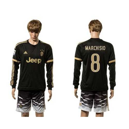 Juventus #8 Marchisio SEC Away Long Sleeves Soccer Club Jersey Juventus #8 Marchisio SEC Away Long Sleeves Soccer Club Jersey