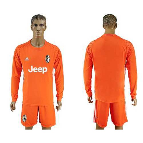 Juventus Blank Orange Goalkeeper Long Sleeves Soccer Club Jersey Juventus Blank Orange Goalkeeper Long Sleeves Soccer Club Jersey
