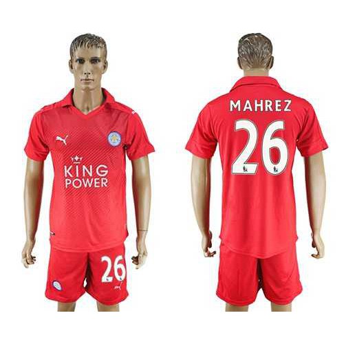 Leicester City #26 Mahrez Away Soccer Club Jersey Leicester City #26 Mahrez Away Soccer Club Jersey