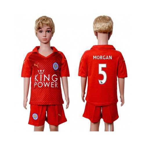 Leicester City #5 Morgan Away Kid Soccer Club Jersey Leicester City #5 Morgan Away Kid Soccer Club Jersey