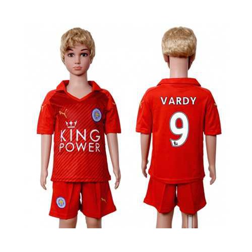 Leicester City #9 Vardy Away Kid Soccer Club Jersey Leicester City #9 Vardy Away Kid Soccer Club Jersey