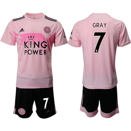 Leicester City #7 Gray Away Soccer Club Jersey Leicester City #7 Gray Away Soccer Club Jersey