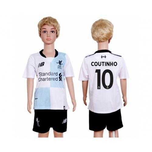 Liverpool #10 Coutinho Away Kid Soccer Club Jersey Liverpool #10 Coutinho Away Kid Soccer Club Jersey