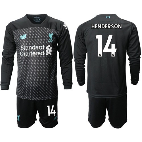 Liverpool #14 Henderson Third Long Sleeves Soccer Club Jersey Liverpool #14 Henderson Third Long Sleeves Soccer Club Jersey
