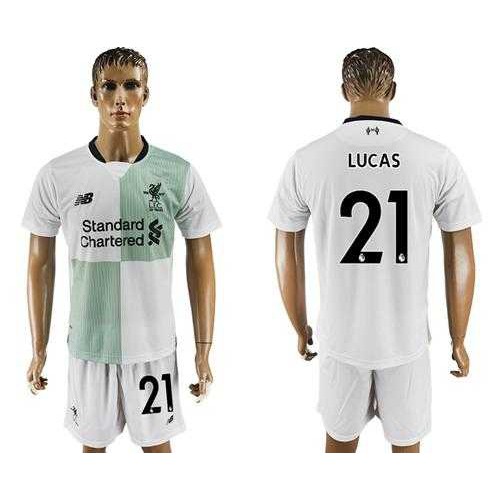 Liverpool #21 Lucas Away Soccer Club Jersey Liverpool #21 Lucas Away Soccer Club Jersey
