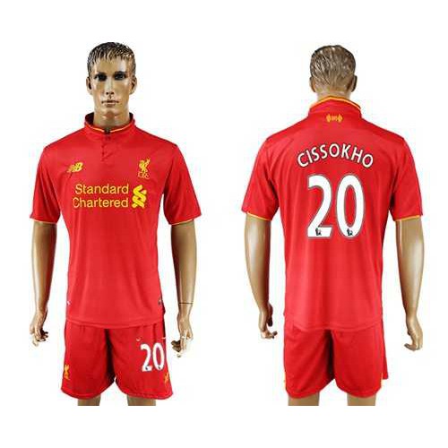 Liverpool #20 Cissokho Red Home Soccer Club Jersey Liverpool #20 Cissokho Red Home Soccer Club Jersey