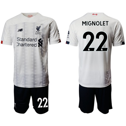 Liverpool #22 Mignolet Away Soccer Club Jersey Liverpool #22 Mignolet Away Soccer Club Jersey