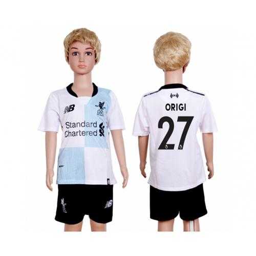 Liverpool #27 Origi Away Kid Soccer Club Jersey Liverpool #27 Origi Away Kid Soccer Club Jersey