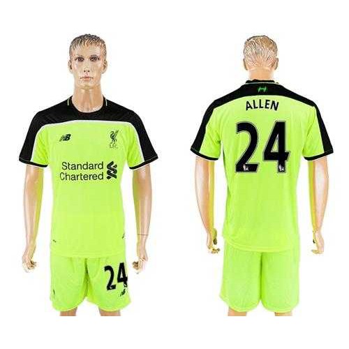 Liverpool #24 Allen Sec Away Soccer Club Jersey Liverpool #24 Allen Sec Away Soccer Club Jersey