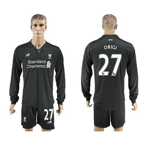Liverpool #27 Origi Away Long Sleeves Soccer Club Jersey Liverpool #27 Origi Away Long Sleeves Soccer Club Jersey