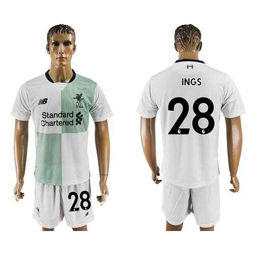 Liverpool #28 Ings Away Soccer Club Jersey Liverpool #28 Ings Away Soccer Club Jersey