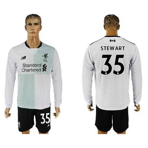 Liverpool #35 Stewart Away Long Sleeves Soccer Club Jersey Liverpool #35 Stewart Away Long Sleeves Soccer Club Jersey