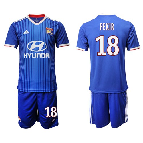 Lyon #18 Fekir Away Soccer Club Jersey Lyon #18 Fekir Away Soccer Club Jersey