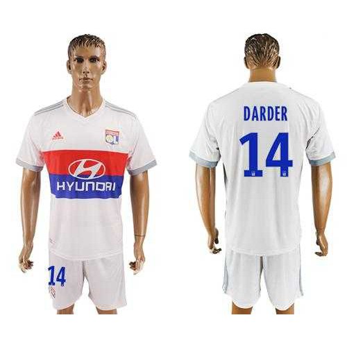 Lyon #14 Darder Home Soccer Club Jersey Lyon #14 Darder Home Soccer Club Jersey