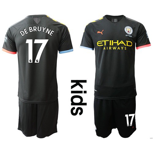 Manchester City #17 De Bruyne Away Kid Soccer Club Jersey Manchester City #17 De Bruyne Away Kid Soccer Club Jersey