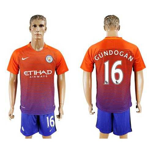 Manchester City #16 Gundogan Sec Away Soccer Club Jersey Manchester City #16 Gundogan Sec Away Soccer Club Jersey