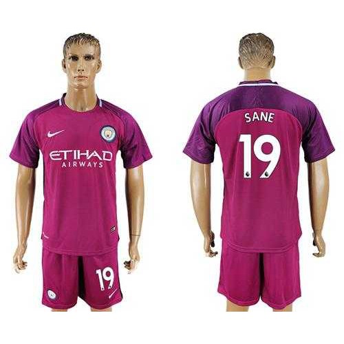 Manchester City #19 Sane Away Soccer Club Jersey Manchester City #19 Sane Away Soccer Club Jersey