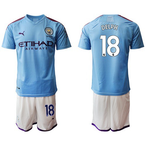 Manchester City #18 Delph Home Soccer Club Jersey Manchester City #18 Delph Home Soccer Club Jersey