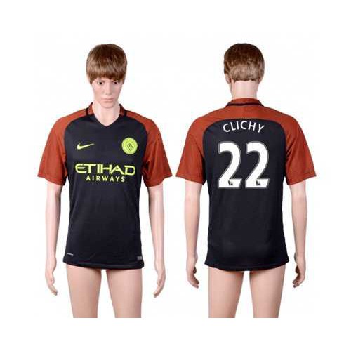 Manchester City #22 Clichy Away Soccer Club Jersey Manchester City #22 Clichy Away Soccer Club Jersey