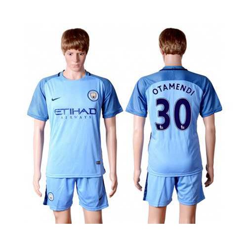 Manchester City #30 Otamendi Home Soccer Club Jersey Manchester City #30 Otamendi Home Soccer Club Jersey