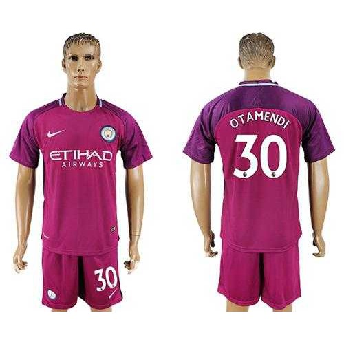 Manchester City #30 Otamendi Away Soccer Club Jersey Manchester City #30 Otamendi Away Soccer Club Jersey