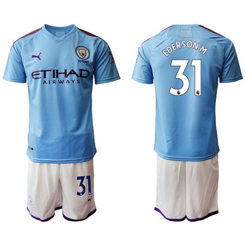 Manchester City #31 Ederson M. Home Soccer Club Jersey Manchester City #31 Ederson M. Home Soccer Club Jersey