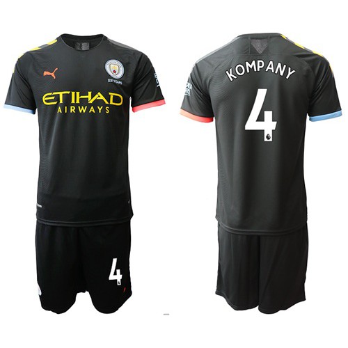 Manchester City #4 Kompany Away Soccer Club Jersey Manchester City #4 Kompany Away Soccer Club Jersey
