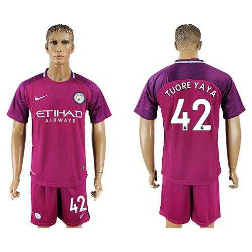 Manchester City #42 Toure Yaya Away Soccer Club Jersey Manchester City #42 Toure Yaya Away Soccer Club Jersey