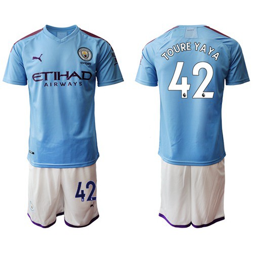 Manchester City #42 Toure Yaya Home Soccer Club Jersey Manchester City #42 Toure Yaya Home Soccer Club Jersey