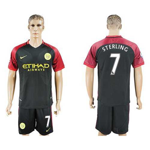 Manchester City #7 Sterling Away Soccer Club Jersey Manchester City #7 Sterling Away Soccer Club Jersey
