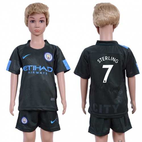 Manchester City #7 Sterling Sec Away Kid Soccer Club Jersey Manchester City #7 Sterling Sec Away Kid Soccer Club Jersey
