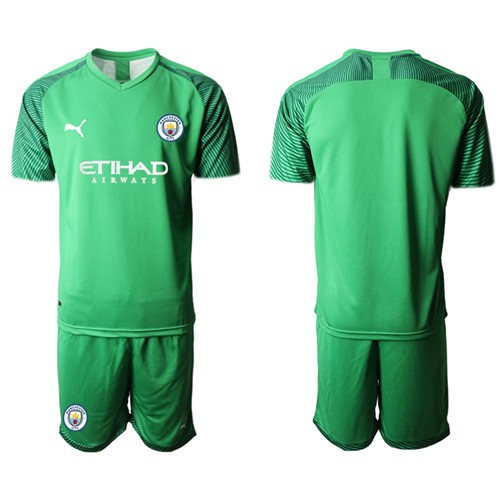 Manchester City Blank Green Goalkeeper Soccer Club Jersey Manchester City Blank Green Goalkeeper Soccer Club Jersey