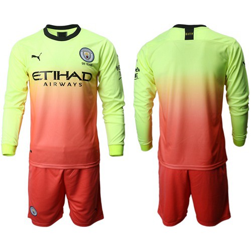 Manchester City Blank Third Long Sleeves Soccer Club Jersey Manchester City Blank Third Long Sleeves Soccer Club Jersey