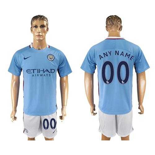 Manchester City Personalized Home Soccer Club Jersey Manchester City Personalized Home Soccer Club Jersey