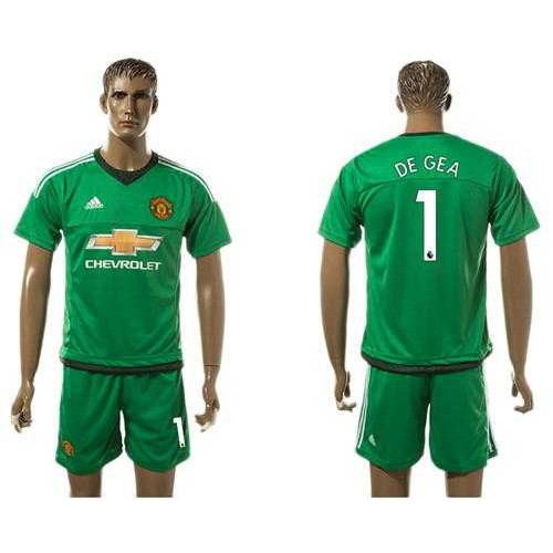 Manchester United #1 De Gea Green Goalkeeper Soccer Club Jersey Manchester United #1 De Gea Green Goalkeeper Soccer Club Jersey
