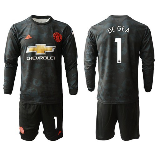 Manchester United #1 De Gea Third Long Sleeves Soccer Club Jersey Manchester United #1 De Gea Third Long Sleeves Soccer Club Jersey