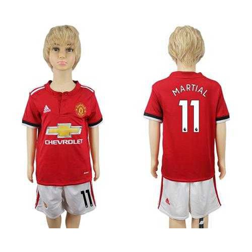 Manchester United #11 Martial Home Kid Soccer Club Jersey Manchester United #11 Martial Home Kid Soccer Club Jersey